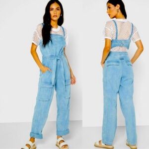 Free people denim jumpsuit